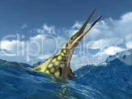 Meeresreptil Hupehsuchus