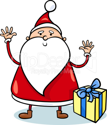 cute santa claus cartoon illustration