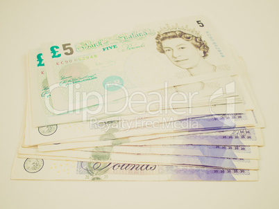 retro look pound note