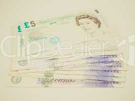 retro look pound note