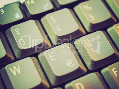 retro look computer keyboard