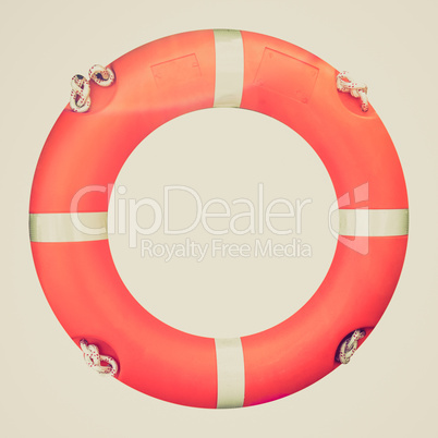 retro look lifebuoy