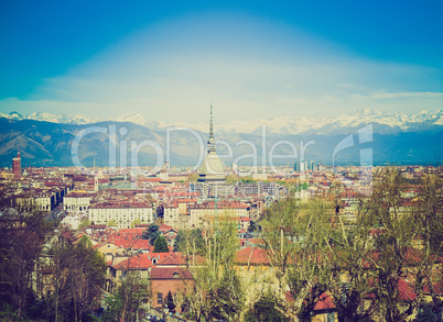 retro look turin view