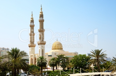 muslim mosque, shardjah, united arab emirates