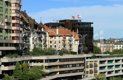 Modern buildings, Geneva, Switzerland