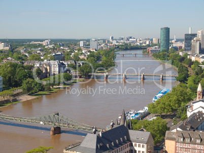 aerial view of frankfurt