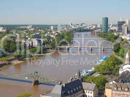 aerial view of frankfurt