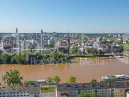 aerial view of frankfurt