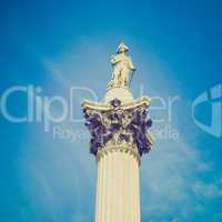 vintage look nelson column london