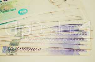 retro look pound note