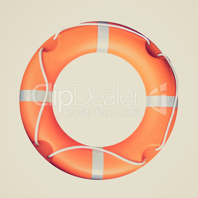 retro look life buoy