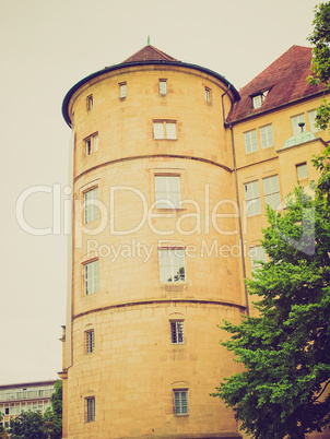 retro look altes schloss (old castle), stuttgart