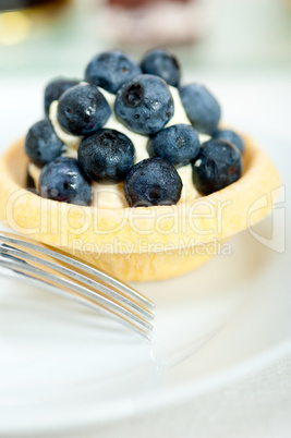 blueberry cream cupcake