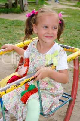 little girl on the playground