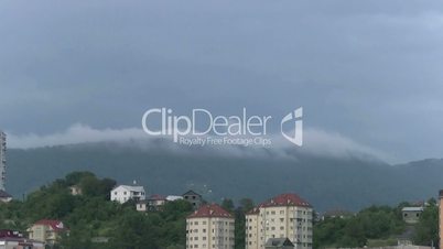 cloud on the mountain