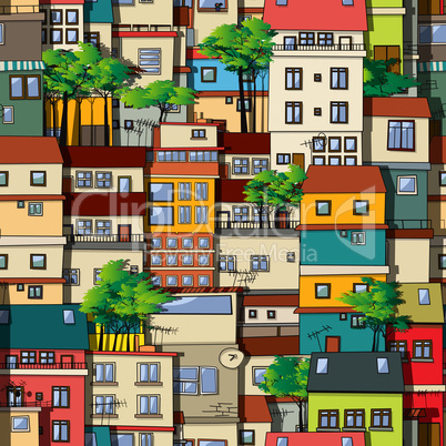 Favela seamless pattern