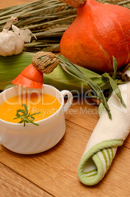 Hokkaido pumpkin cream soup