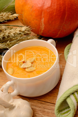 Hokkaido pumpkin cream soup