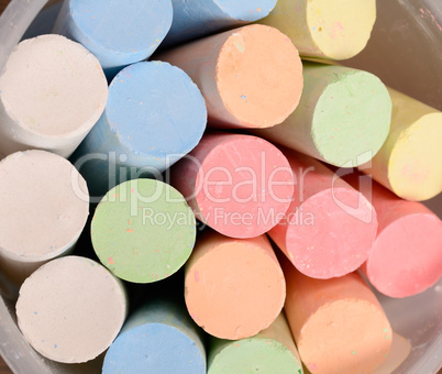 Colorful chalk