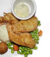 fried fish ahd scallops