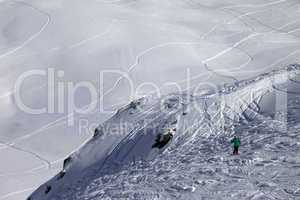 skier on off-piste slope