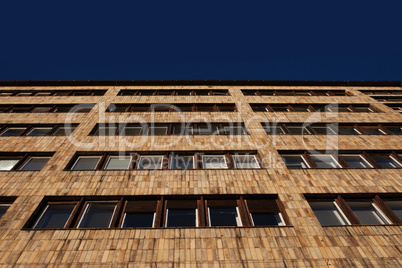 facade of a modern apartment or office block