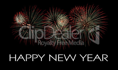 Happy New Year Feuerwerk