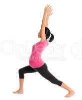 Pregnant yoga pose