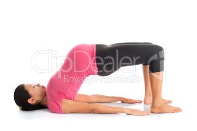 Pregnant woman yoga meditation