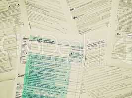 retro look tax forms