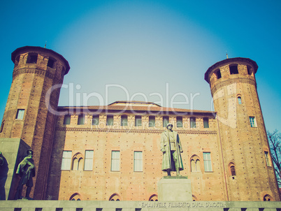 retro look palazzo madama, turin