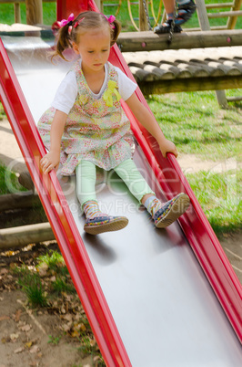 little girl on the playground