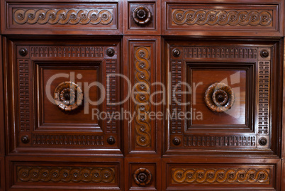 ornate wooden paneling