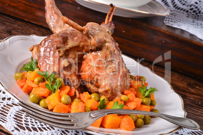 Roast rabbit