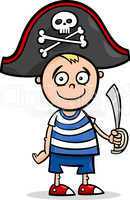 boy in pirate costume cartoon