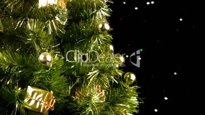 Christmas tree rotates