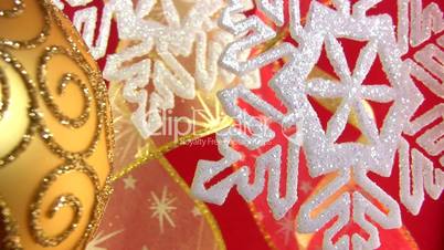 Christmas snowflake on a festive background