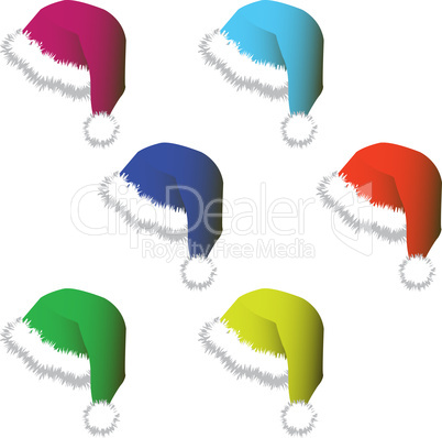 caps for santy - vector