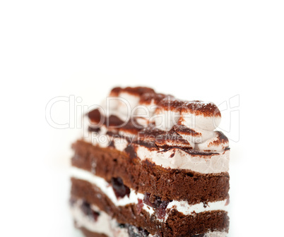 whipped cream dessert cake slice