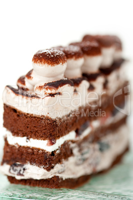 whipped cream dessert cake slice