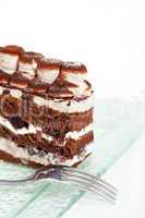 whipped cream dessert cake slice