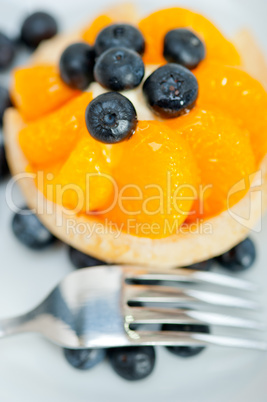 blueberry cream cupcake