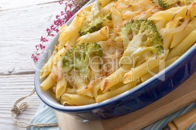 pasta casserole with vegetables