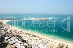 dubai, uae - september 11: the view on construction of the new h