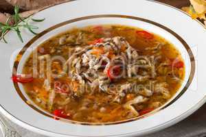 parasol mushroom soup