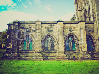 retro looking glasgow cathedral