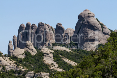 View of Montserrat mountains (Spain)