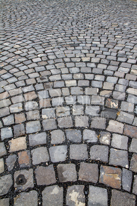 Cobblestone street