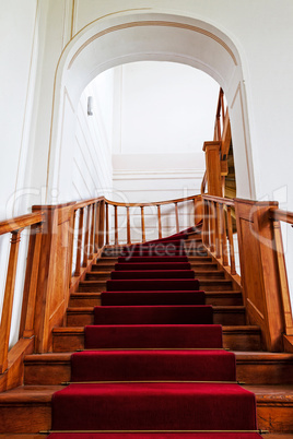 stairs with red carpet