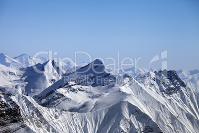 snowy winter mountains